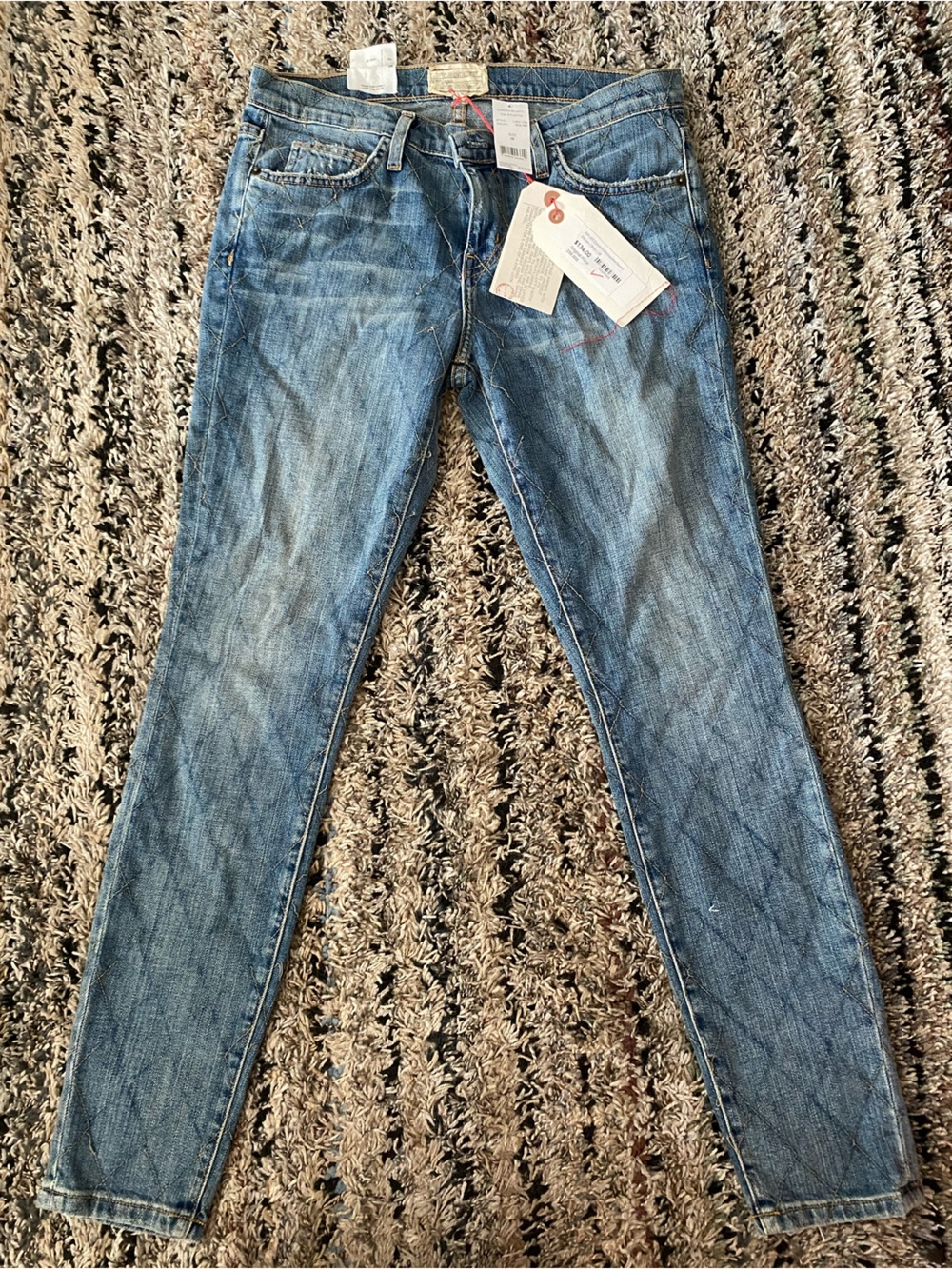 Current/Elliott Women's Faded Blue Skinny Jeans Size 28
